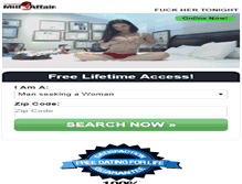 Tablet Screenshot of freelifetimemilfaffair.com